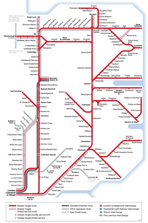 greater anglia map